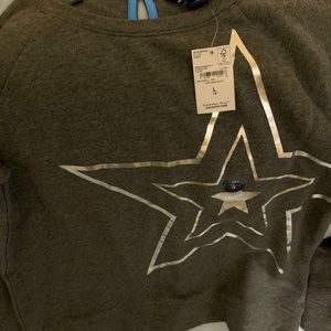 Young girl beautiful combined color sweater